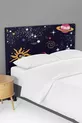 Galaxy Planet Pattern Children's Bedroom Bed Base Headboard Cover