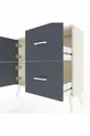 Cassettiere Arges con un Ripiano, 2 Cassetti e 2 Ante, Giada-Antracite
