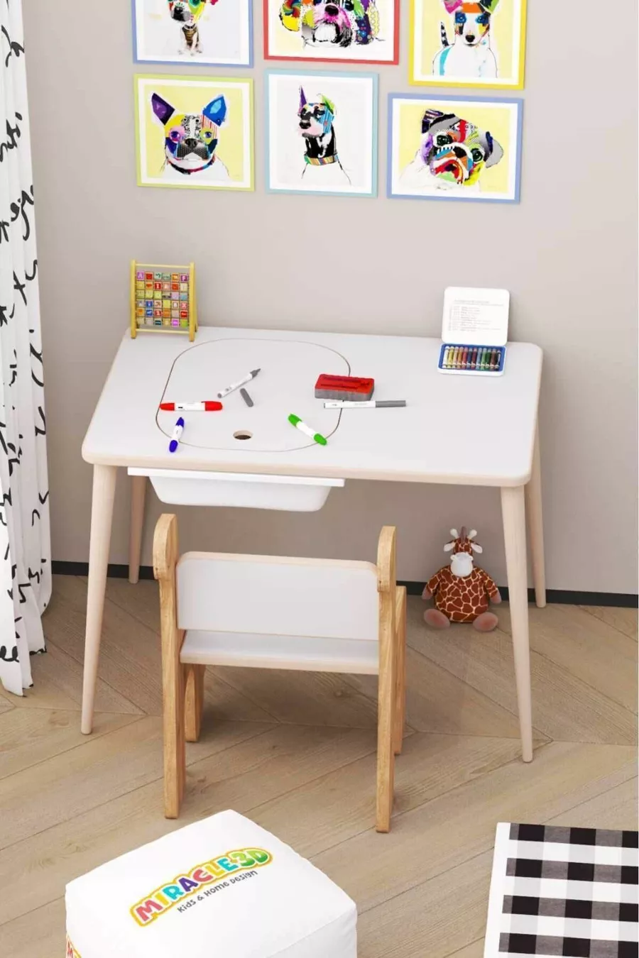 Children's Play Activity Desk and Chair, Activity Table