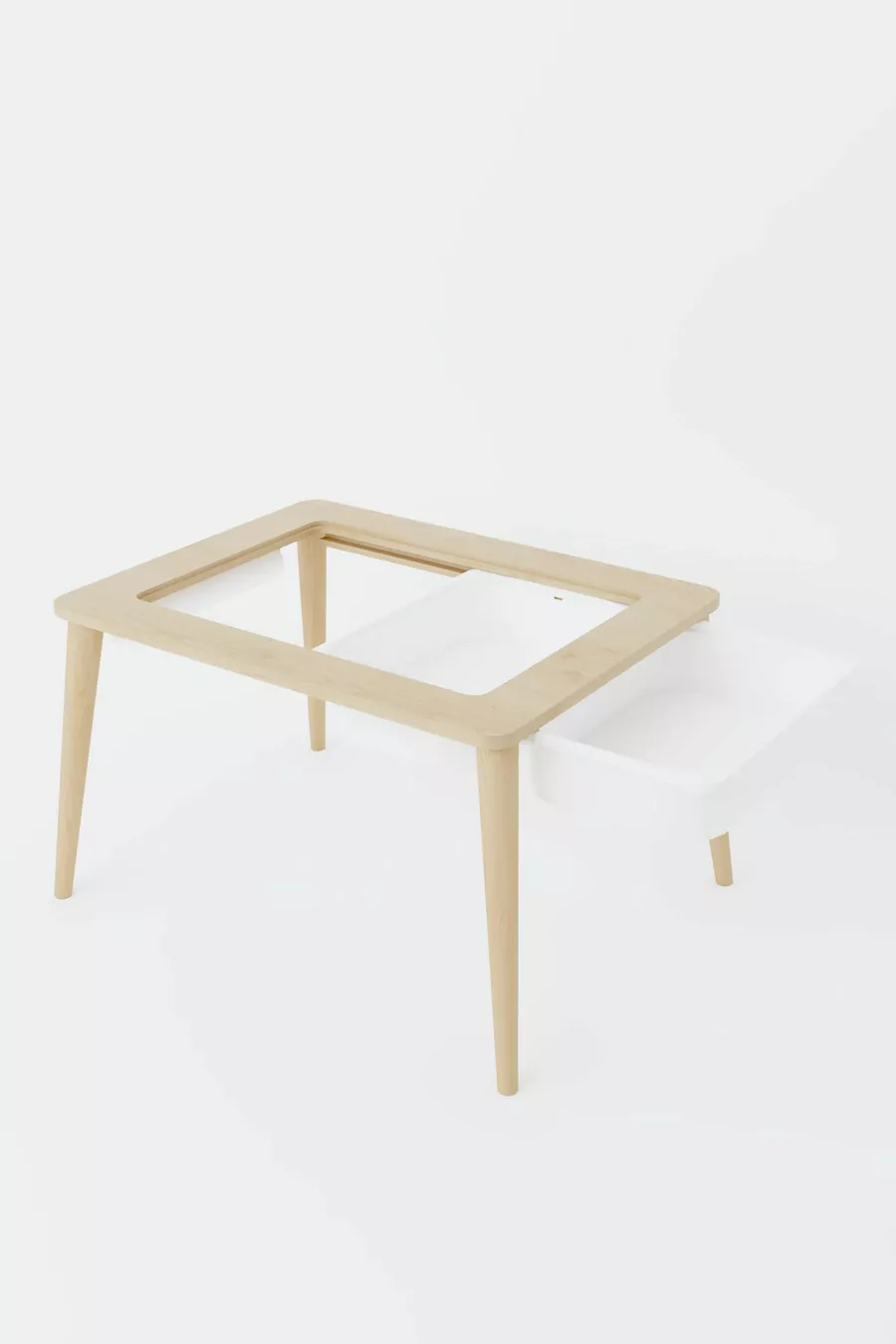 Table d'activité en bois résistante à l'eau pour enfants