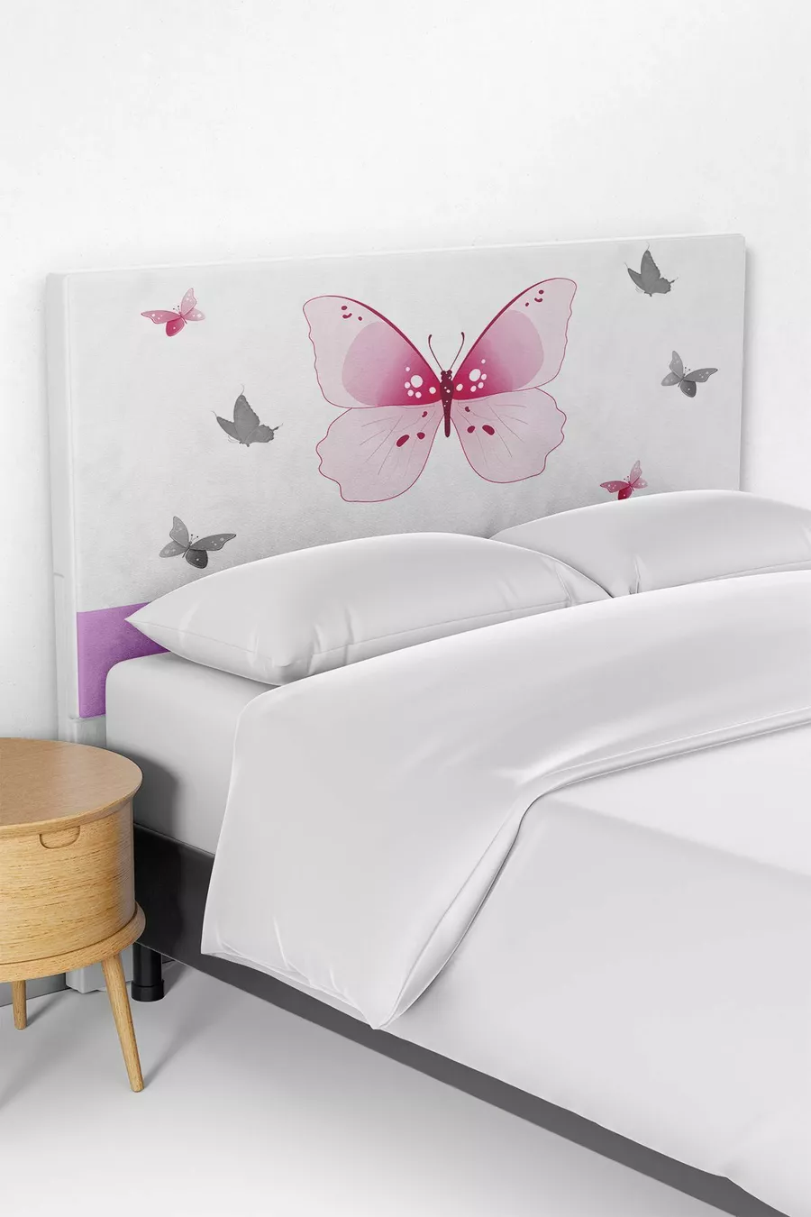 Kinderkamer Beddenset Hoofdeinde Hoes met Vlindermotief