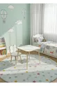 Set Tavolo e Sedie per Bambini Tavolo Attività Tavolo da Lavoro 1 Tavolo 1 Sedia Bianco Panda