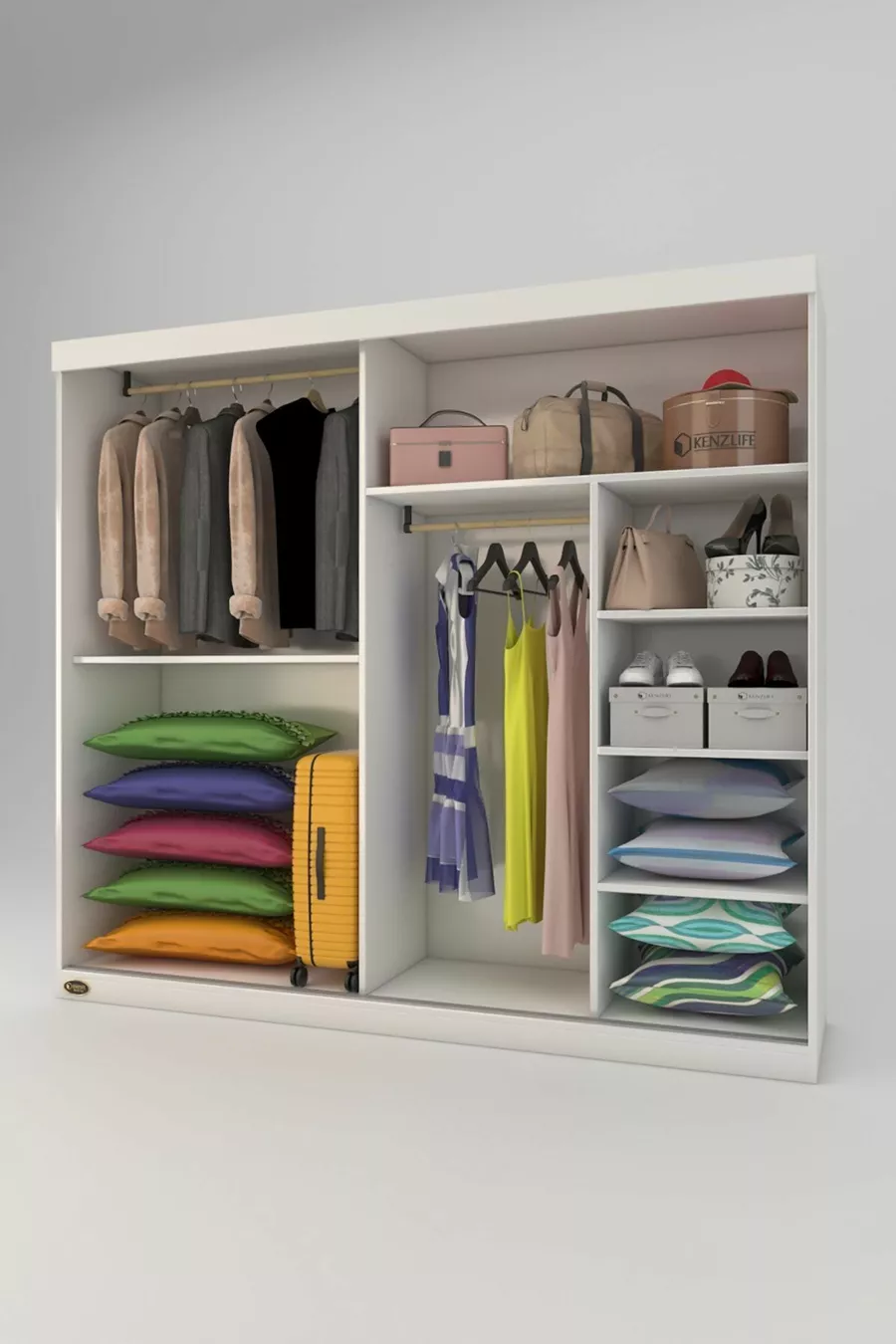 Armoire avec portes coulissantes  Marguerite Byz Armoire