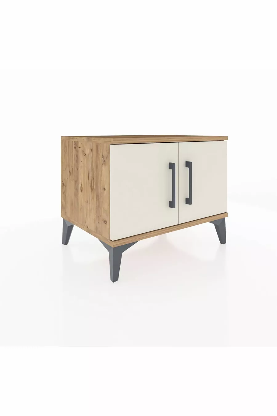 Commode Hyperion avec une étagère et 2 portes, Pin-Achat