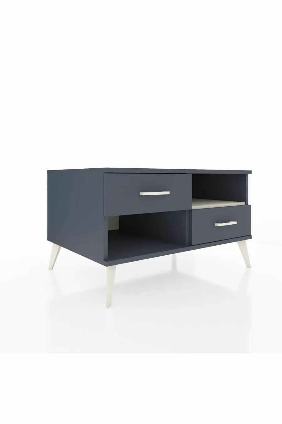 Kronos Dresser Single Shelf 2 Drawers Anthracite-Pebble/Anthracite