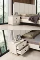 Ensemble de chambre à coucher moderne Vizyon avec banc bohème et 6 portes