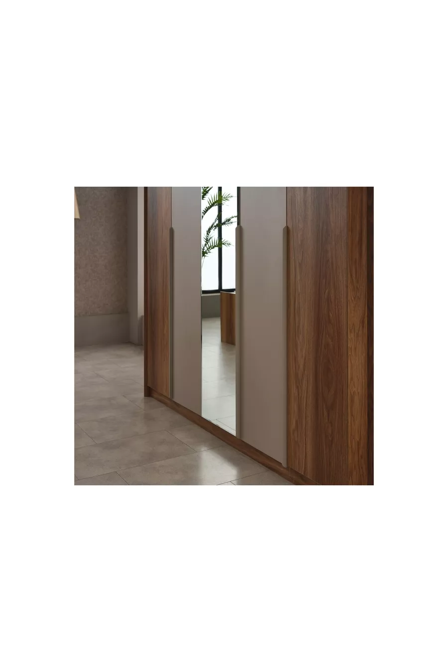 ENSEMBLE DE CHAMBRE À COUCHER MONARCH, AVEC MIROIR, 5 PORTES