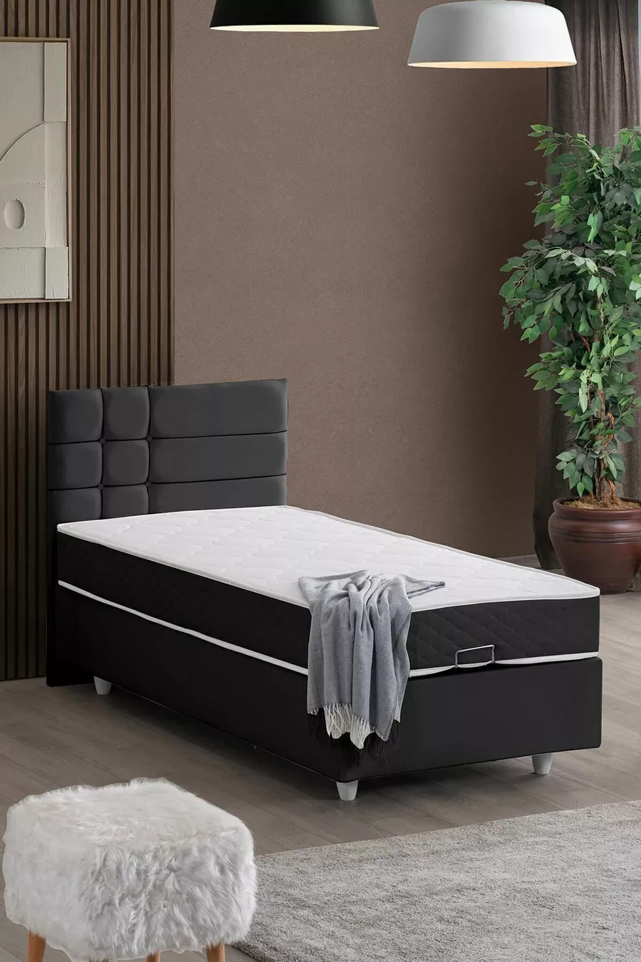 Ensemble double à Alma, ensemble tête de lit pour lit simple
