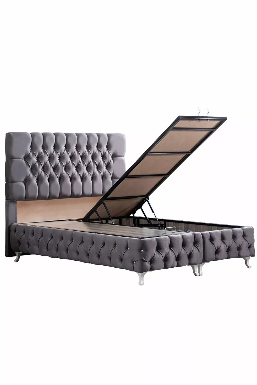 Ensemble de têtes de lit Roma, gris anthracite