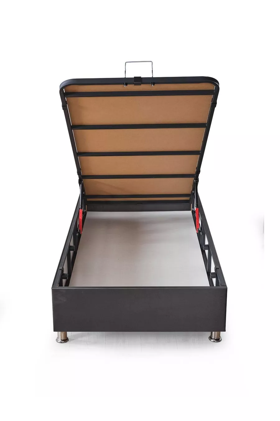 Ensemble de base et tête de lit Vienza pour une personne, anthracite, lot de 2