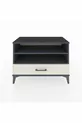 Commode Hyperion 2 étagères 1 tiroir Anthracite-Quartz