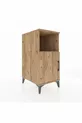 Kronos Nightstand with 2 Shelves and 1 Door Pine-Pine