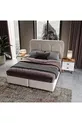 Installation gratuite - Chambre à coucher complète en MDF Flora à 6 portes - Sommier inclus
