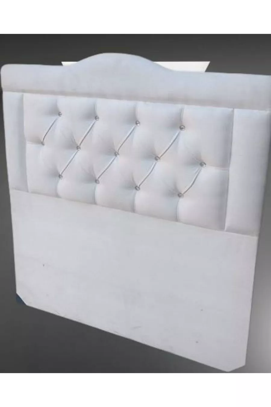 Titre DK Modèle Simple 'lik Tissu Blanc Plume de Poney Fait Main