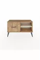 Commode Arges avec une étagère et un tiroir en pin-onyx/pin