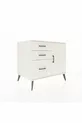 Kronos Dresser with Single Shelf, 3 Drawers, Single Door Moonstone-Moonstone