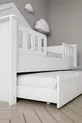 % MDF-Material Kinder-Montessori-Bett mit Nestchen, Weiß