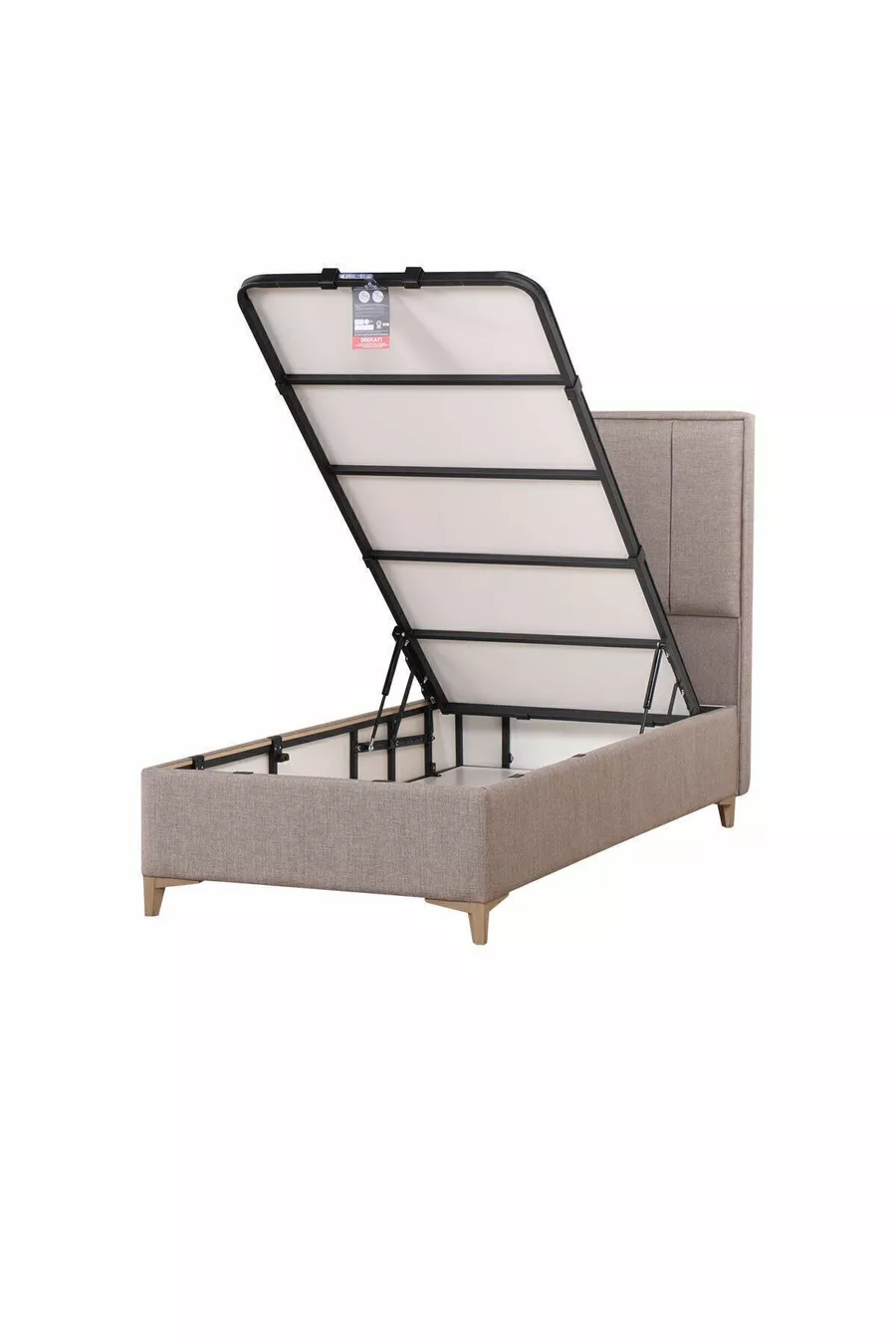 Gold Therapy Storage Bed Brown (HEADBOARD AND MATTRESS NOT INCLUDED)