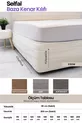 Housse de côté de lit - Tissu matelassé en duvet de poulain