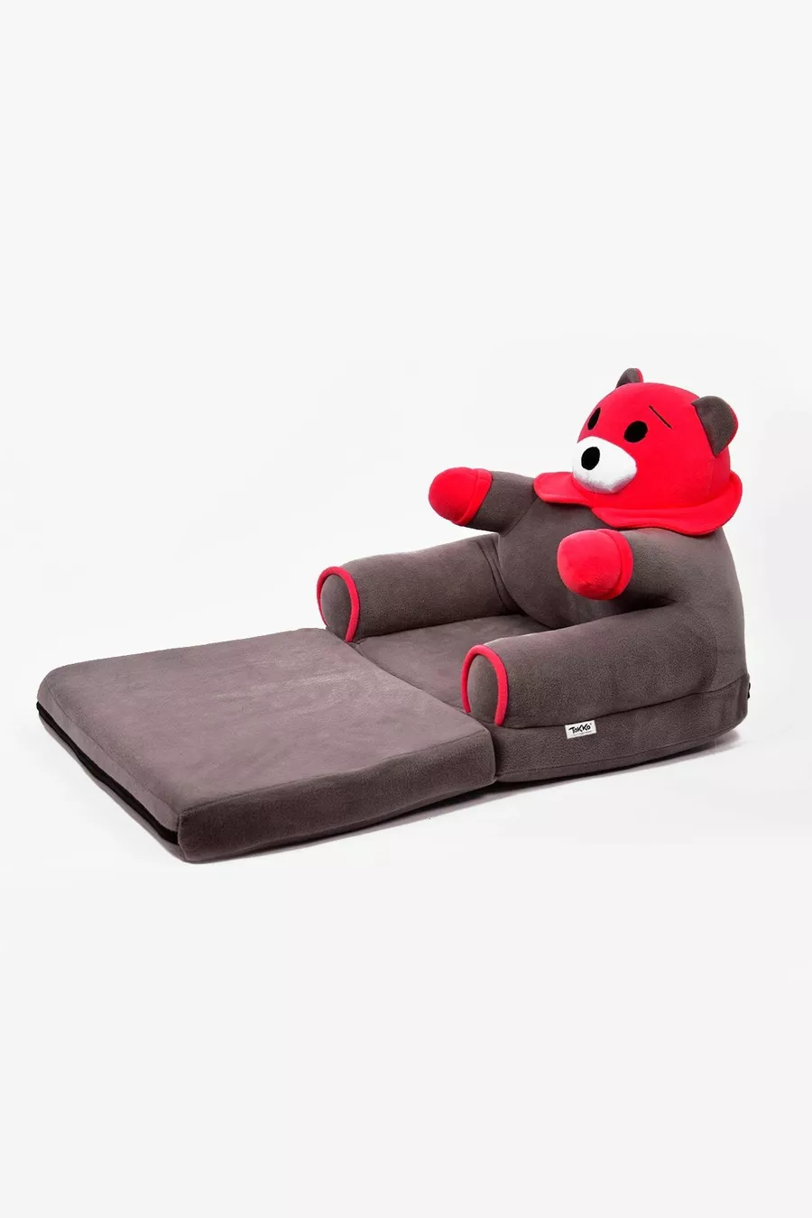 Siège enfant pliable en éponge antibactérienne portable - Panda, siège ours gris fuchsia