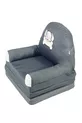 Faltbarer Kinder-Babystuhl Tragbares Bett Grau/Dalmatiner
