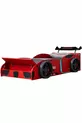 Bed op wielen, Speedy bed met opberglade en windscherm op wielen - Rood