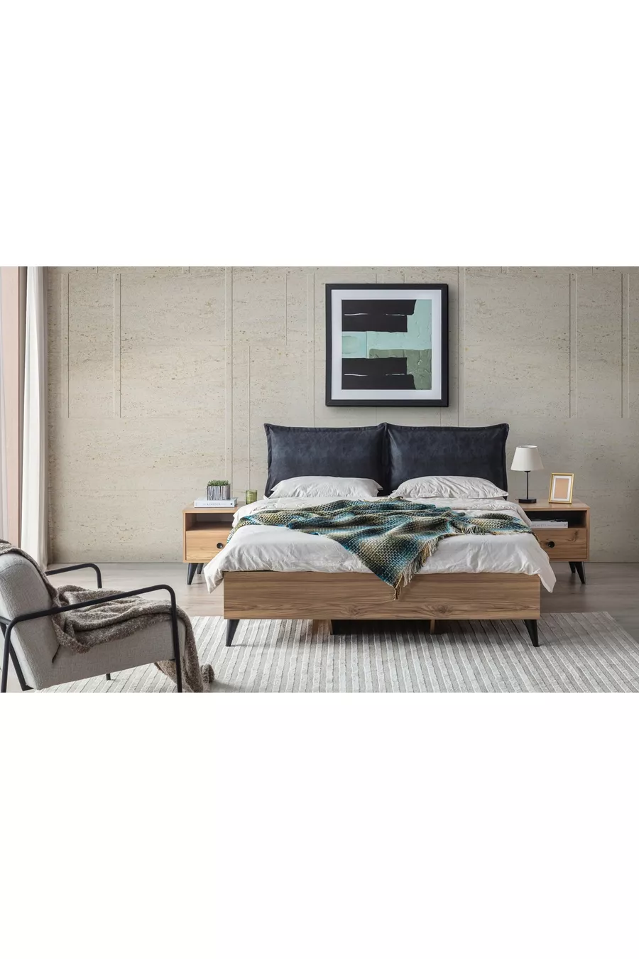 ENSEMBLE DE CHAMBRE À COUCHER ETİ, AVEC PORTES COULISSANTES