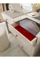 ENSEMBLE DE CHAMBRE À COUCHER AVEC LED SUR BASE MDF ANGLE PLATINE