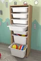 7 Mand Kast Multifunctionele Kast Speelgoedkast Pera Safier Eik
