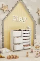 9-Basket Cabinet Multi-Purpose Cabinet Toy Cabinet Pistachio White