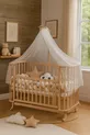 Ensemble de protection en bois brun crème tressé Mabela Beşik