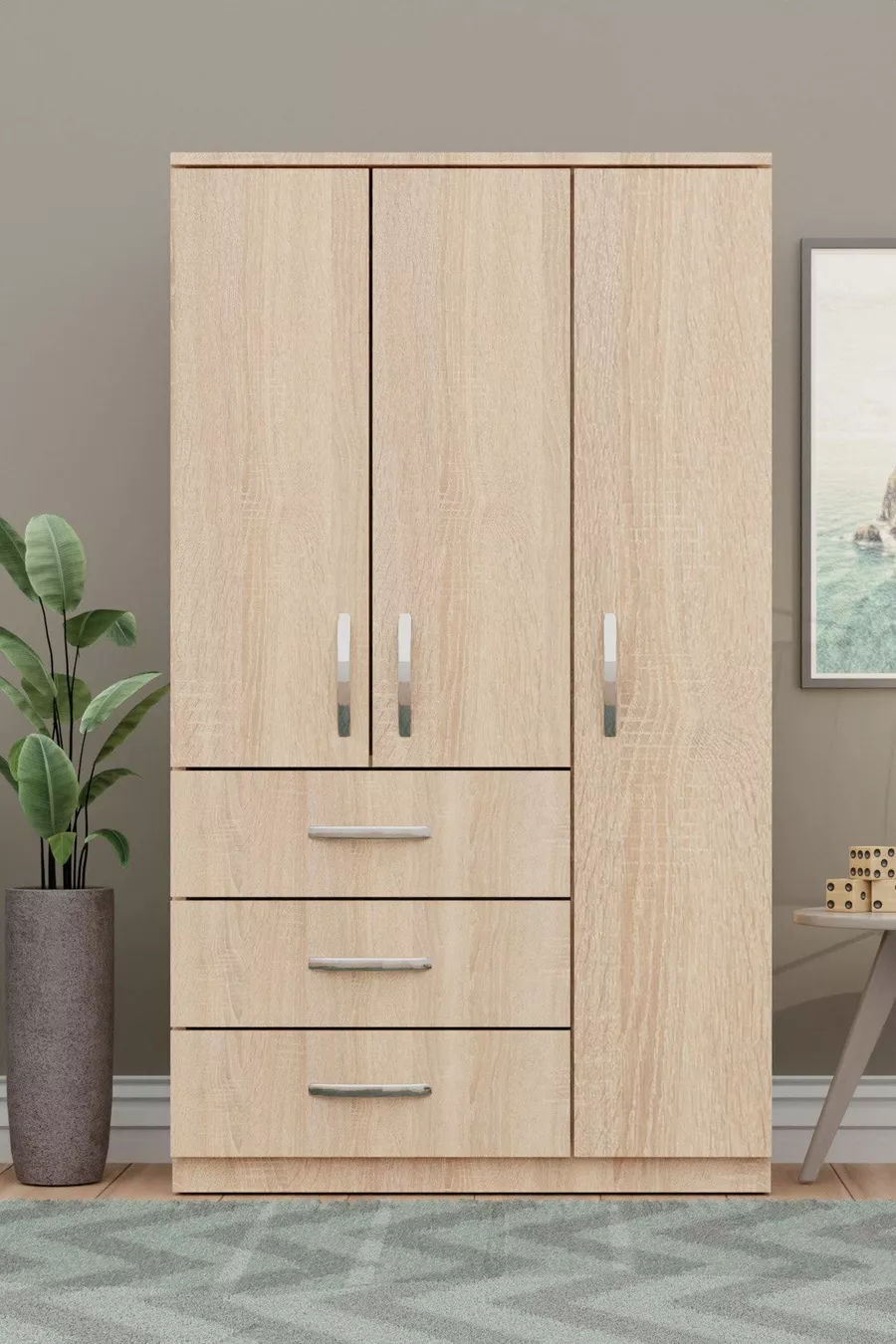 GM -S ECE LUXE 3 PORTE 3 CASSETTI ARMADIO SONOMO