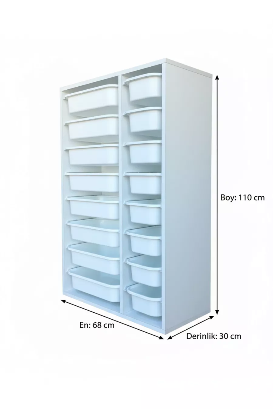 Multi-Purpose Toy Cabinet with Drawers and Storage Unit – Kids' Room Organizer with Gift Tag
