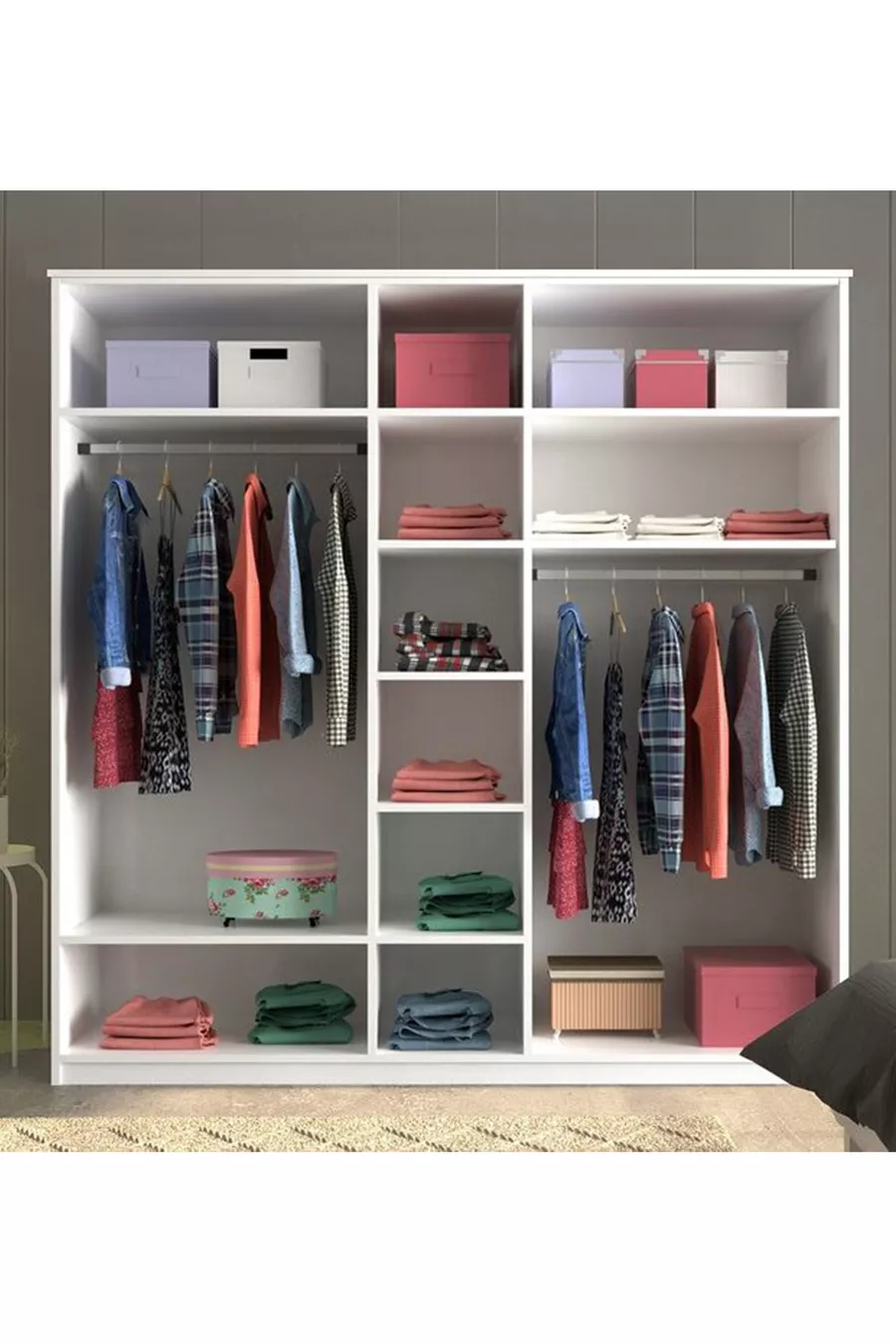 Armoire Beyza Country à 5 portes