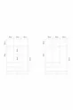 Kalinsta 3-Door Wardrobe - Black