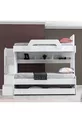 Lits superposés, Lit superposé avec nid d'ange en perle blanc, Lit superposé avec nid d'ange - 3 matelas confort