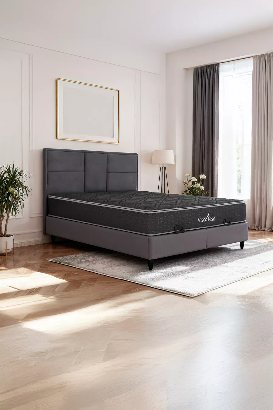 Visco Rise Headboard (BASE AND MATTRESS NOT INCLUDED)