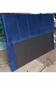 Testiera del letto in velluto scamosciato blu navy