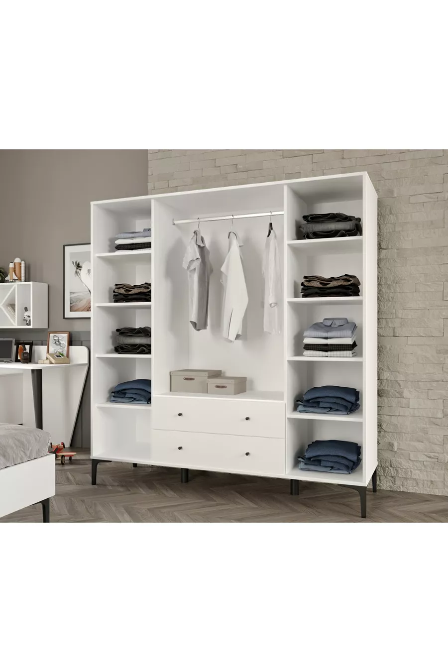 Trio White Xl Genç Odası(%mdf)