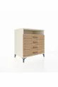 Kronos Dresser Single Shelf 4 Drawers Moonstone-Pine
