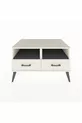 Kronos Dressoir 2 Planken 2 Lades Maassteen-Antraciet/Maassteen