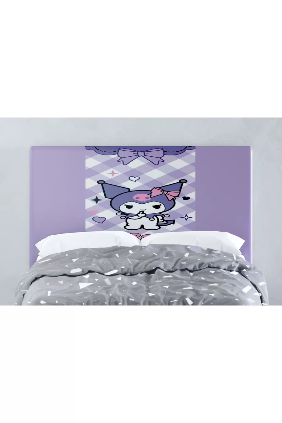 Чехол для основы с узором в клетку Kuromi