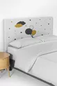 Housse de tête de lit pour lit coffre de chambre d'enfant avec ballon jaune
