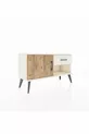 Arges Schrank mit einer Ablage, einer Schublade und einer Tür, Achat-Kiefer/Achat