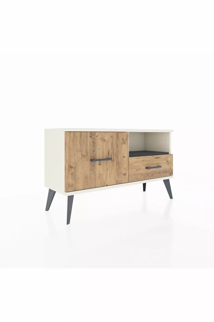 Arges Dressoir Enkelplank 2 Lade Agaat-Antraciet/Den
