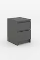 Derinkuyu 2-Drawer Nightstand for Bedroom, Baby Room, Youth Room, Anthracite
