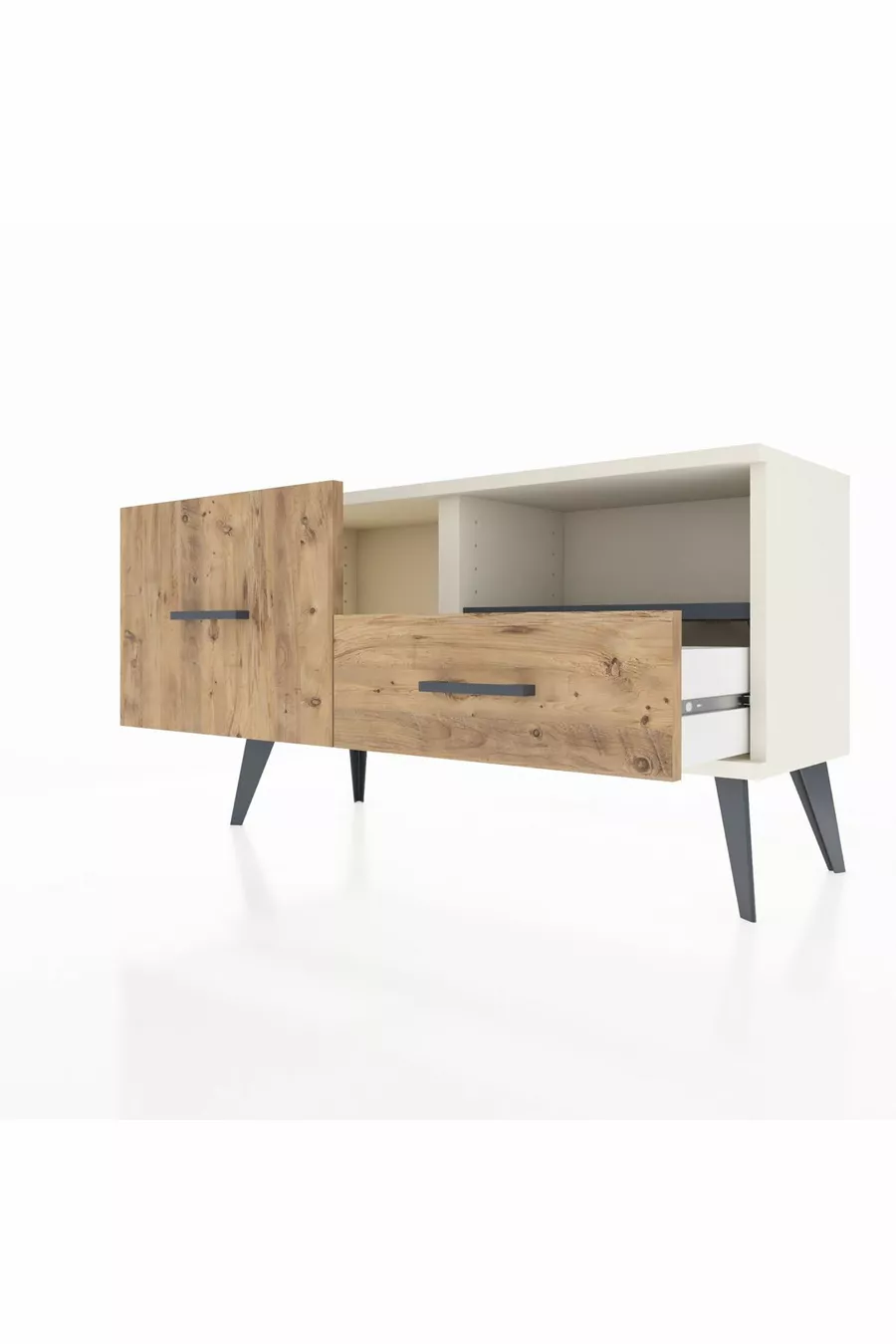 Arges Dressoir Enkelplank 2 Lade Agaat-Antraciet/Den