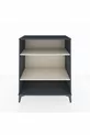 Commode Hyperion 2 étagères Anthracite-Pierre de lune