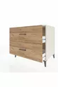 Commode Kronos 2 tiroirs Pierre de lune-Pin