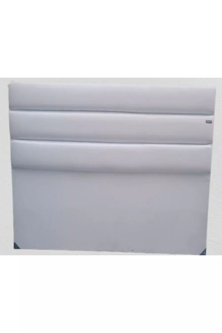 Titel DK Doppelbett Künstliches Leder Stoff Modell Weiß Farbe Handgemacht